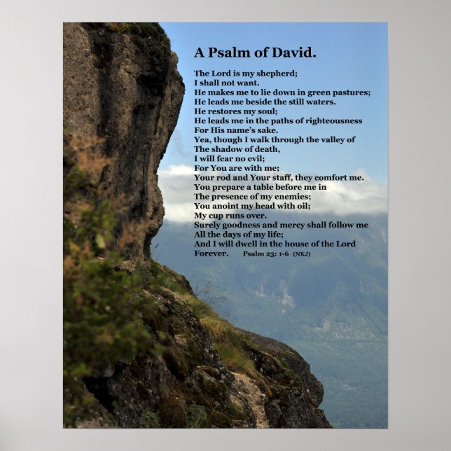 A Psalm Of David Custom Poster (Front)