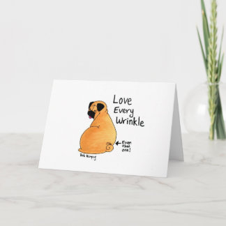 A Pug Wrinkle in Time Card