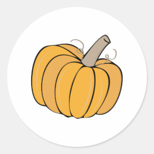 A Pumpkin Classic Round Sticker