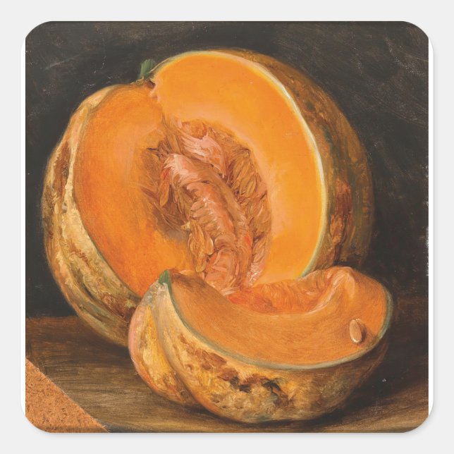 A Pumpkin - Josef Navrátil Square Sticker (Front)