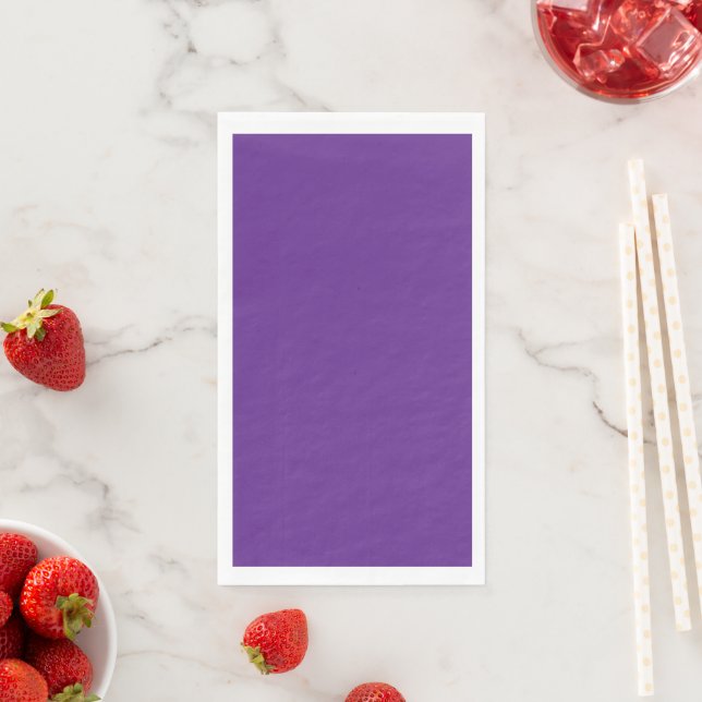 a purple background with a napkin (Insitu)