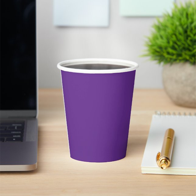 a purple background with a white border paper cups (Insitu)