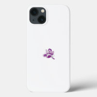 a purple flower with a white background