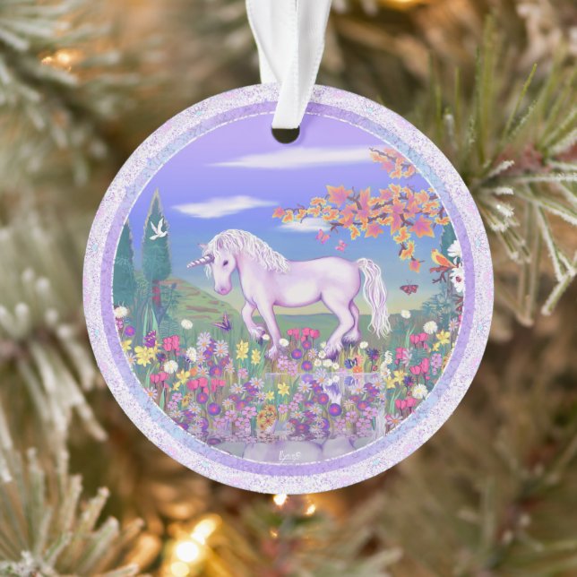 A purple paradise Acrylic Ornament (Tree)