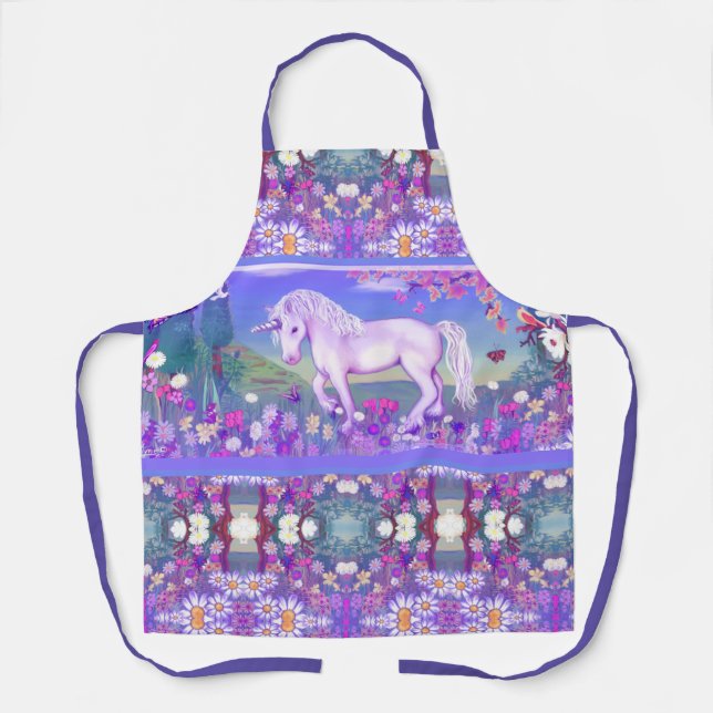 A Purple Paradise Apron (Front)