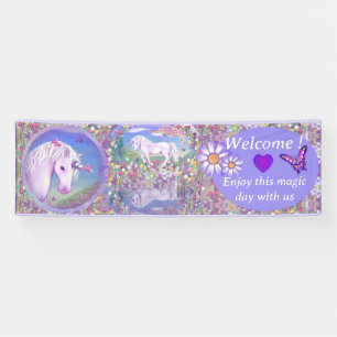 A purple paradise banner