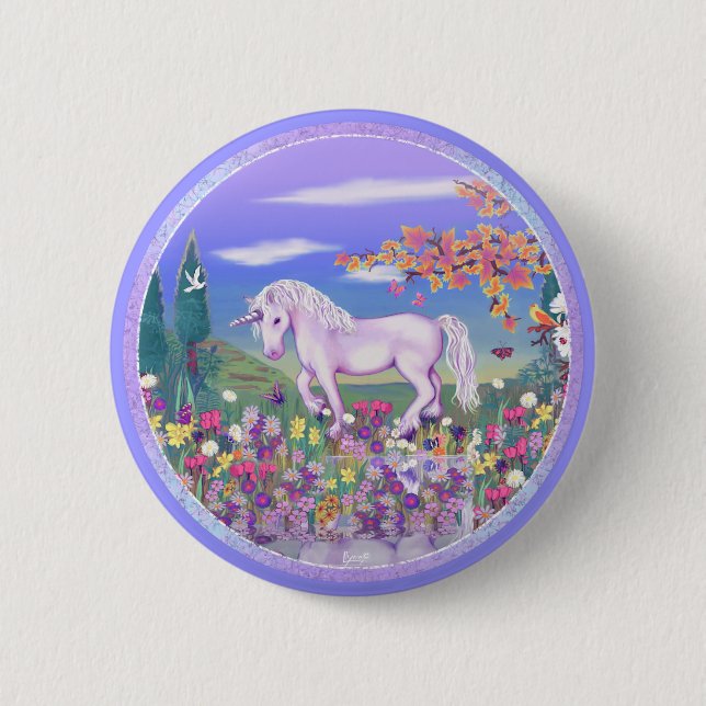 A Purple Paradise Button (Front)