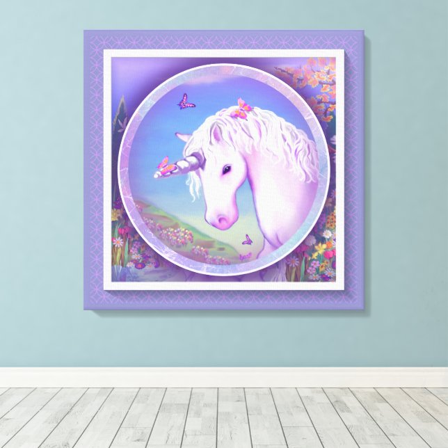 A purple paradise canvas print (Insitu(Wood Floor))
