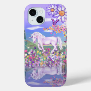 A purple Paradise iPhone 15 Case