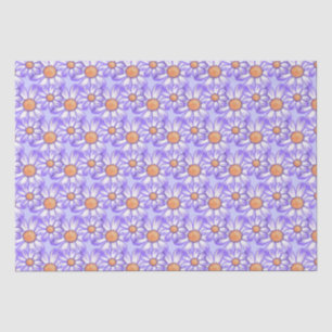 A purple paradise daisy/butterfly tissue paper