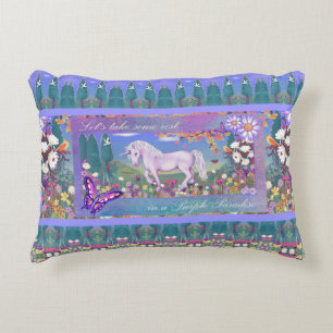 A purple Paradise Decorative Cushion