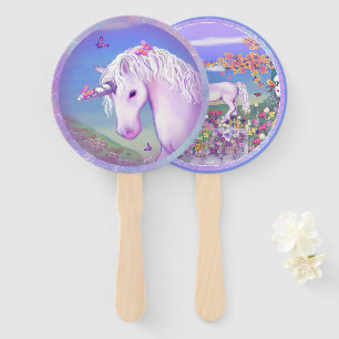 A purple paradise Hand Fan