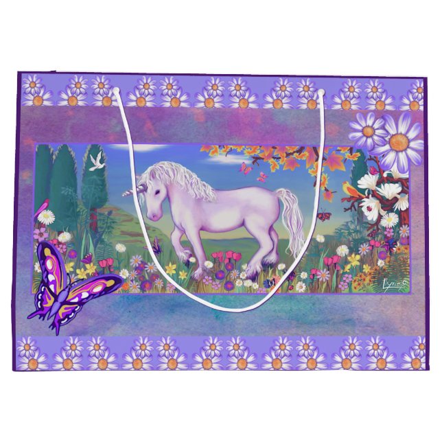 A purple paradise large gift bag (Back)