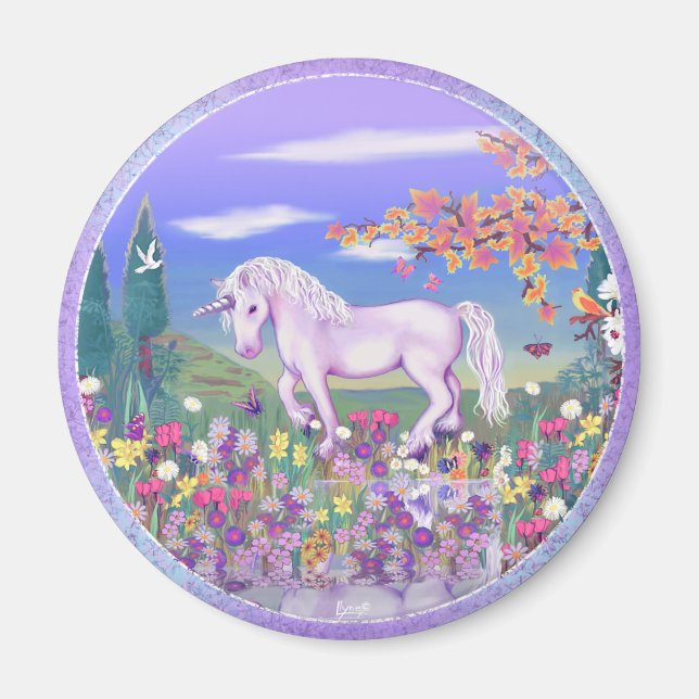 A Purple Paradise Magnet (Front)
