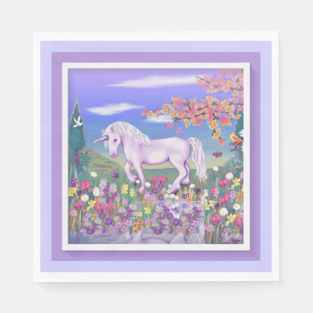 A Purple Paradise Napkin (Front)