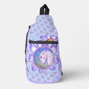 A purple paradise sling bag