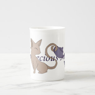 "A Purrecious Moment" Can and Teapot Bone China Mug
