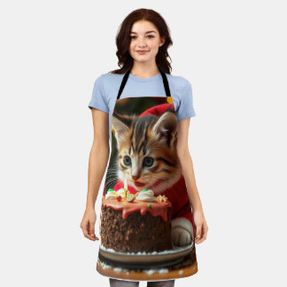 A Purrfect Christmas Wish Apron