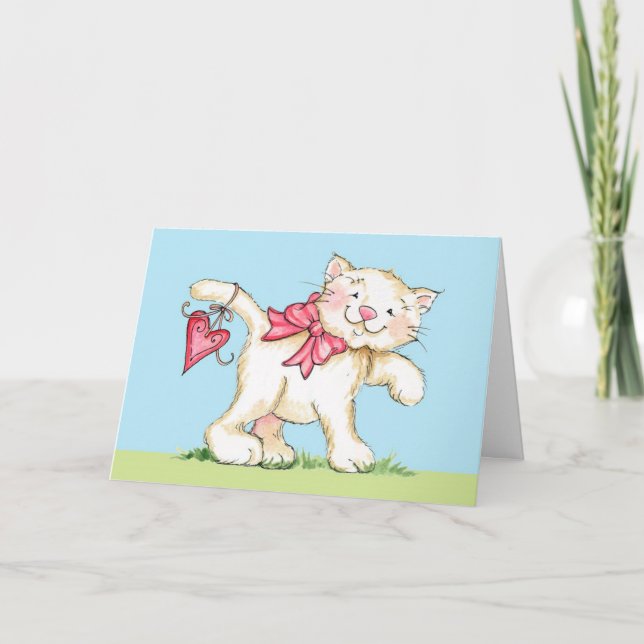 A Purrfect Valentine - Greeting Card (Front)