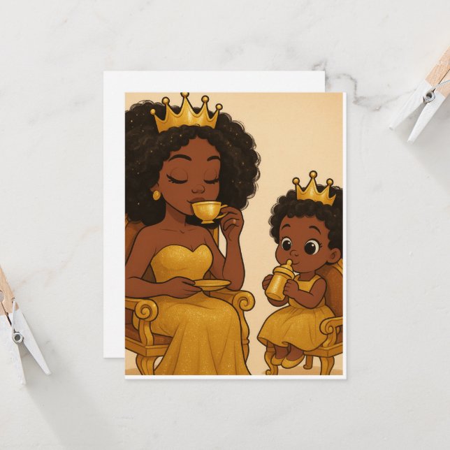 A Queen and Her Princess (Front/Back In Situ)