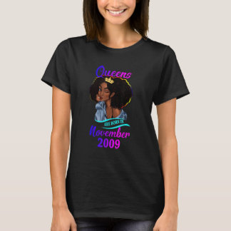 A Queen are Born In November 2009 Happy 13th Birth T-Shirt