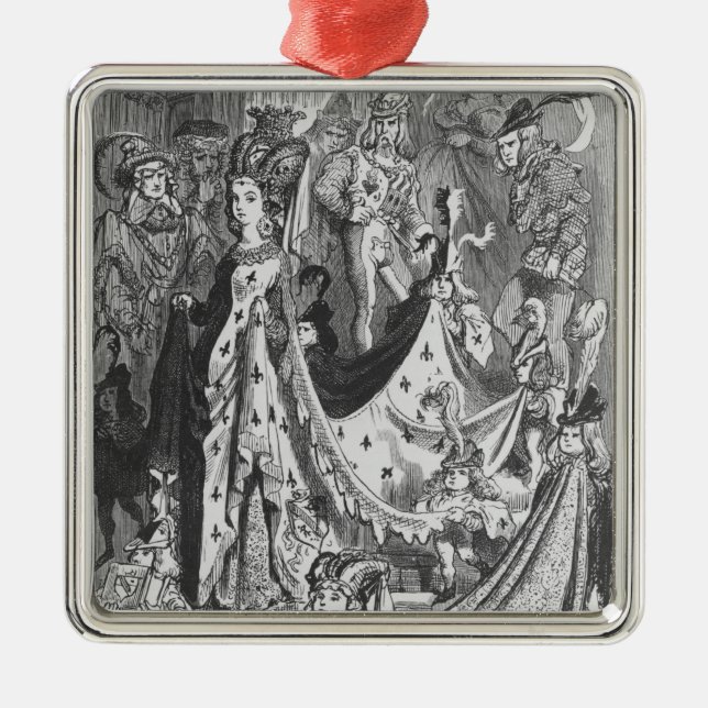 A queen metal tree decoration (Front)