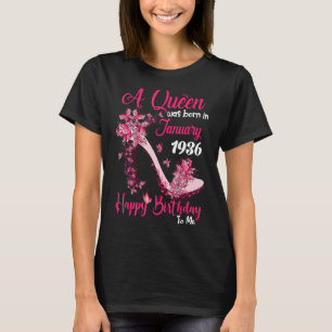 A Queen Was Born In January 1936 High Heel 87th Bi T-Shirt