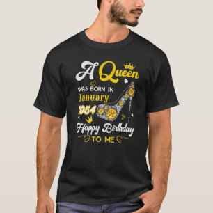 A Queen Was Born In January 1954 Happy Birthday To T-Shirt