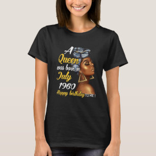 A Queen Was Born In July 1960 61st Birthday T-Shirt