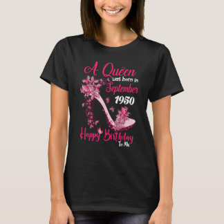 A Queen Was Born In September 1950 Happy 73rd Birt T-Shirt