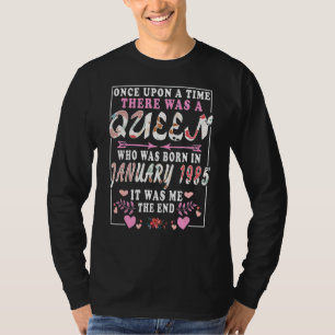 A Queen Who Was Born In January 1985  Birthday Wom T-Shirt