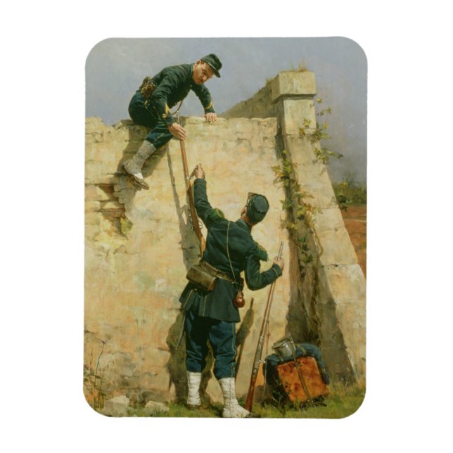 A Quick Escape (oil on panel) Magnet (Vertical)