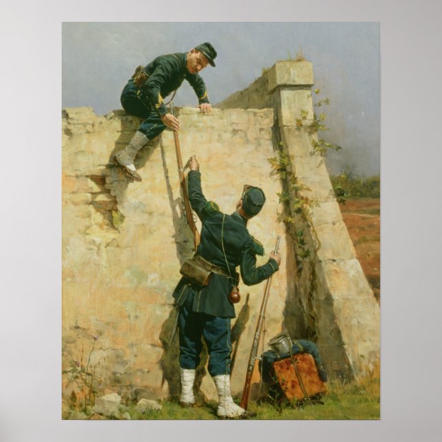 A Quick Escape (oil on panel) Poster (Front)