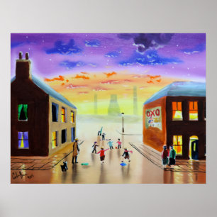 "a quick kick about" UK art Gordon Bruce Poster