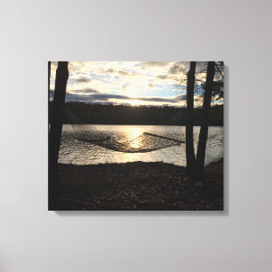 A Quiet Afternoon on the Lake Photography Art Canvas Print