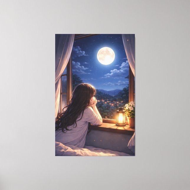 A Quiet Conversation with the Sky Canvas Print (Front)