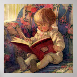 “A Quiet Corner” by Jessie Willcox Smith Poster