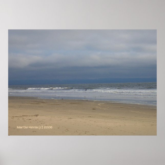 A Quiet Day at the Beach Poster (Front)