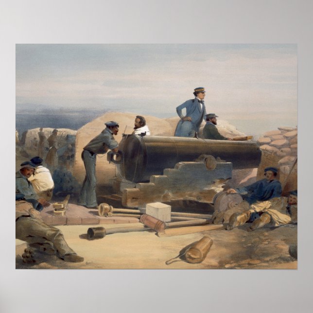 A Quiet Day in the Diamond Battery, plate from 'Th Poster (Front)