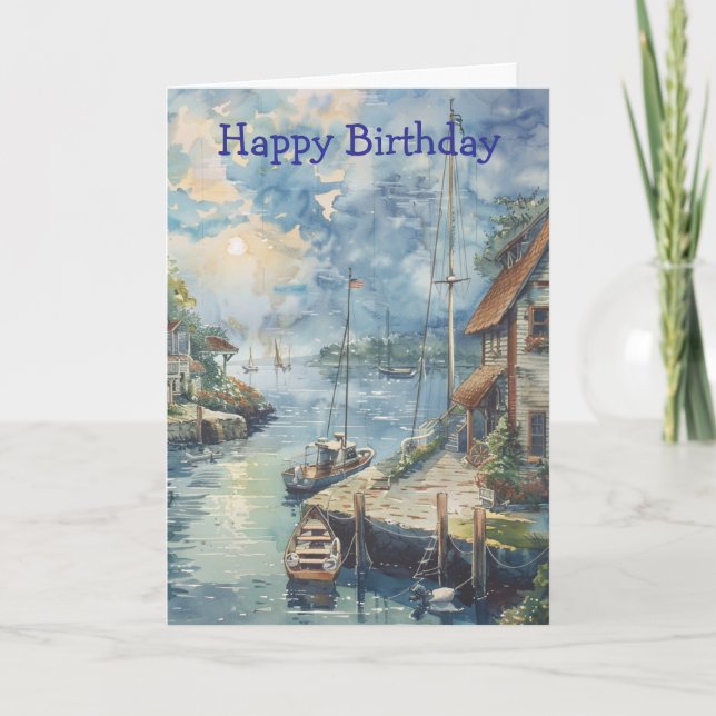 A Quiet Harbour Card (Front)