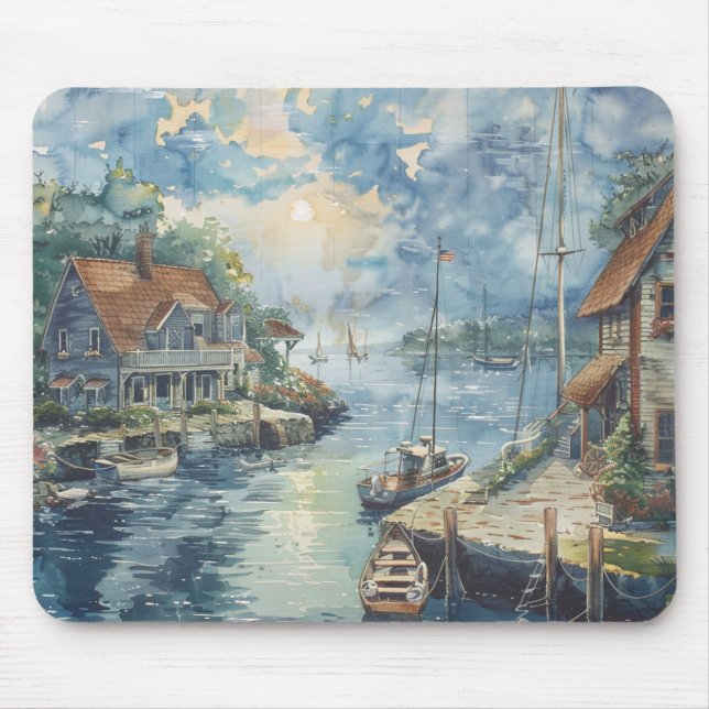 A Quiet Harbour Mouse Pad (Front)