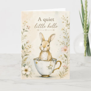 A Quiet Little Hello Greeting Card