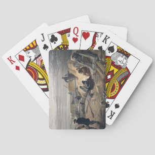 A Quiet Night in the Batteries, plate from 'The Se Playing Cards