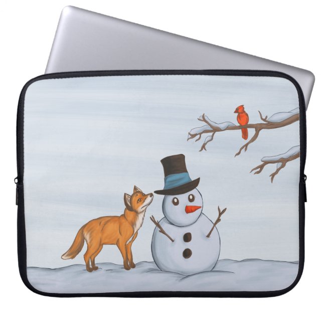 A Quiet Snow Day Laptop Sleeve (Front)