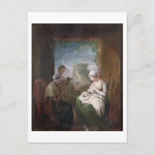 A Quiet Time, c.1810 (oil on canvas) Postcard