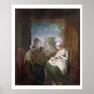 A Quiet Time, c.1810 (oil on canvas) Poster