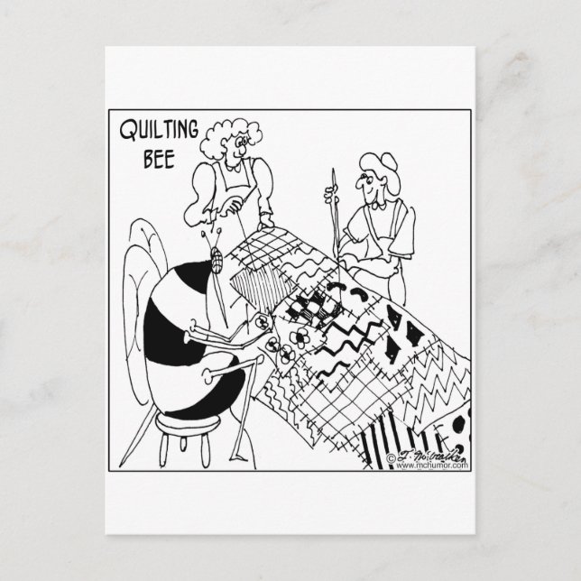A Quilting Bee Postcard (Front)