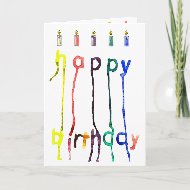A quirky birthday greeting card. card (Front)
