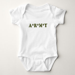 A*R*M*Y BABY BODYSUIT