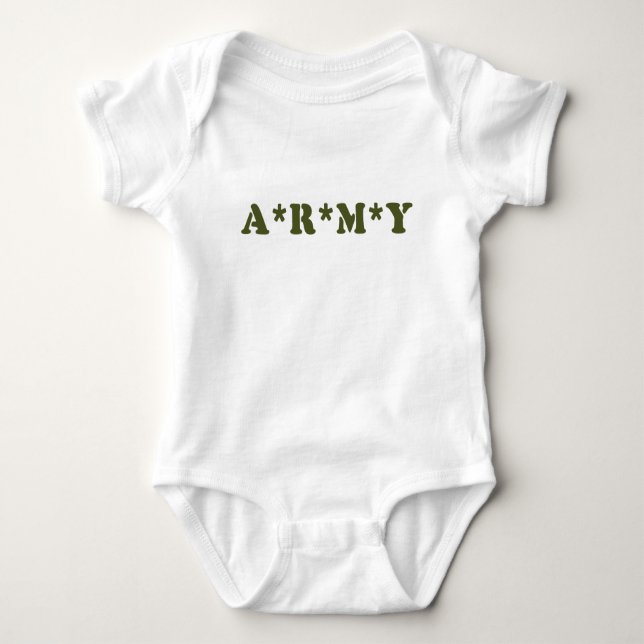 A*R*M*Y BABY BODYSUIT (Front)